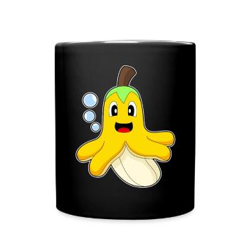 Octopus Banana - Full Colour Mug - black - Front