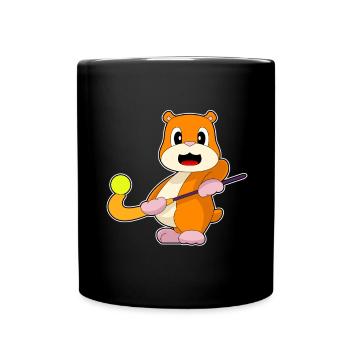 Hamster Field Hockey Hockey Stick - Full Colour Mug - black - Front