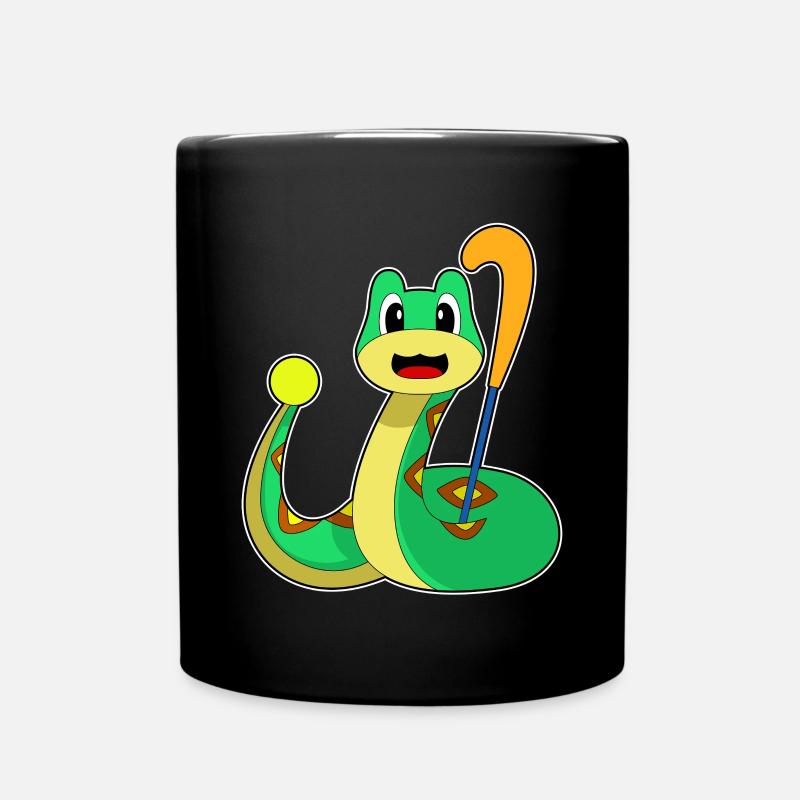 Schlange Feldhockey Hockeyschläger - Tasse einfarbig - Schwarz