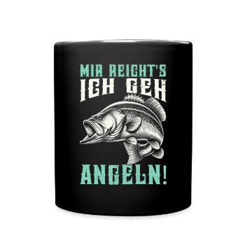 Pêcheur Canne à pêche Drôle Pêcheur Hobby Pêcheur - Mug uni - noir - Devant