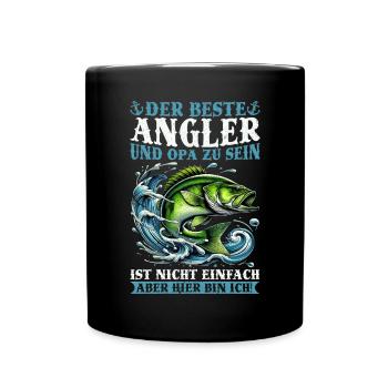 Pêcheur Canne à pêche Drôle Pêcheur Hobby Pêcheur - Mug uni - noir - Devant