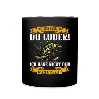 Pêcheur Canne à pêche Drôle Pêcheur Hobby Pêcheur - Mug uni - noir - Devant