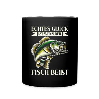 Pêcheur Canne à pêche Drôle Pêcheur Hobby Pêcheur - Mug uni - noir - Devant