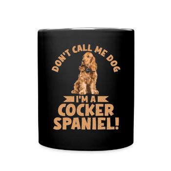 Cocker Spaniel Gifts - Tasse einfarbig - Schwarz - Vorne