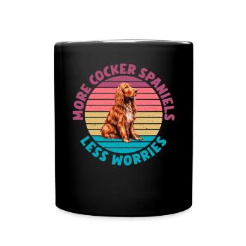 Cocker Spaniel Gifts - Tasse einfarbig - Schwarz - Vorne