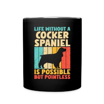 Cadeaux Cocker Spaniel - Mug uni - noir - Devant