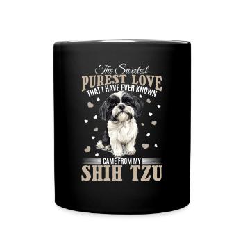 Shih Tzu Dog Owner - Full Colour Mug - black - Front