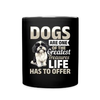 Shih Tzu Dog Owner - Full Colour Mug - black - Front