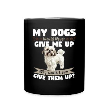 Shih Tzu Dog Owner - Full Colour Mug - black - Front