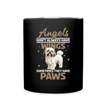 Shih Tzu Dog Owner - Full Colour Mug - black - Front
