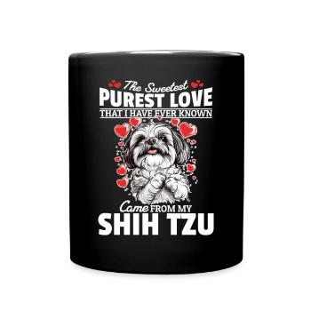 Shih Tzu Dog Owner - Full Colour Mug - black - Front