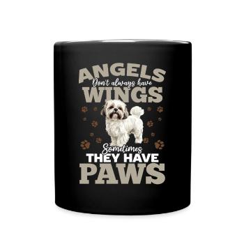 Shih Tzu Dog Owner - Full Colour Mug - black - Front