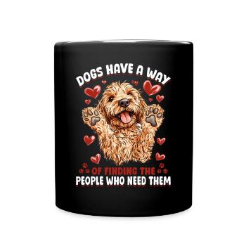 Goldendoodle Dog Owner - Tasse einfarbig - Schwarz - Vorne