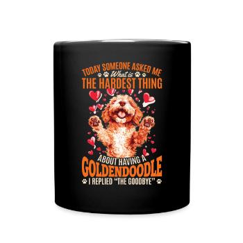 Goldendoodle Dog Owner - Tasse einfarbig - Schwarz - Vorne