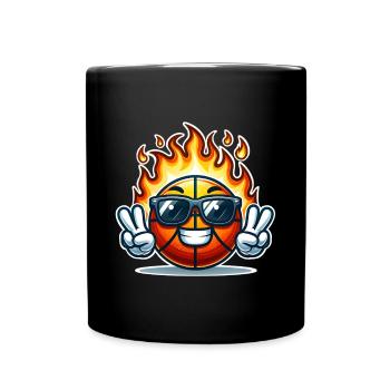Basket-ball Joueurs de basket-ball - Mug uni - noir - Devant