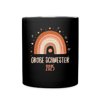 Grande Sœur 2025 Arc-en-ciel - Mug uni - noir - Devant