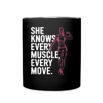 Entraîneur sportif certifié Fille Athlète Entraînement - Mug uni - noir - Devant