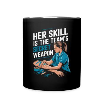 Zertifizierte Athletiktrainerin Girl Athlete Workout - Tasse einfarbig - Schwarz - Vorne