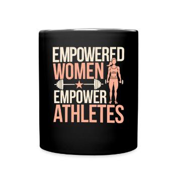 Zertifizierte Athletiktrainerin Girl Athlete Workout - Tasse einfarbig - Schwarz - Vorne