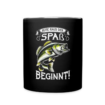 Pêcheur Canne à pêche Drôle Pêcheur Hobby Pêcheur - Mug uni - noir - Devant