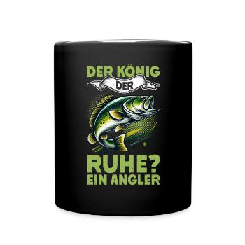 Pêcheur Canne à pêche Drôle Pêcheur Hobby Pêcheur - Mug uni - noir - Devant