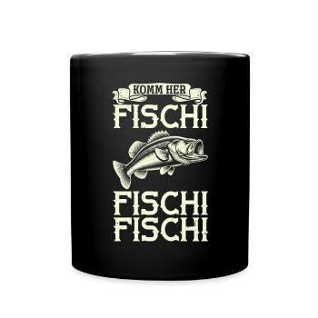 Pêcheur Canne à pêche Drôle Pêcheur Hobby Pêcheur - Mug uni - noir - Devant