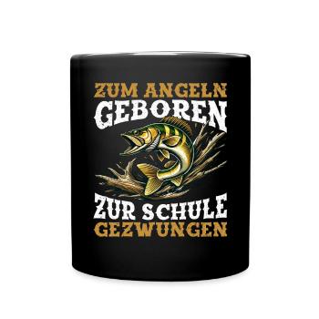 Pêcheur Canne à pêche Drôle Pêcheur Hobby Pêcheur - Mug uni - noir - Devant