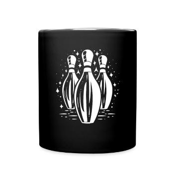 Bowling - Tasse einfarbig - Schwarz - Vorne