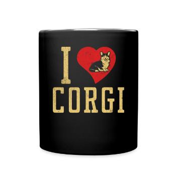 Cadeaux de corgi pour les amateurs de corgi - Mug uni - noir - Devant
