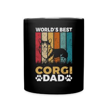 Corgi Gifts for Corgi Lovers - Full Colour Mug - black - Front