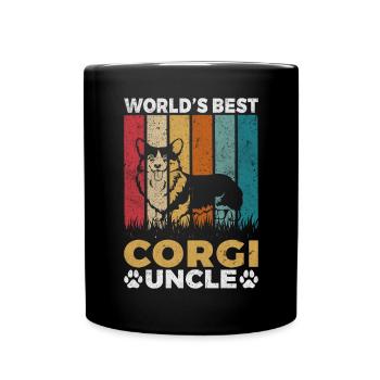 Corgi Gifts for Corgi Lovers - Full Colour Mug - black - Front