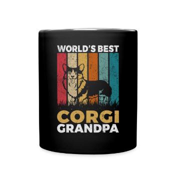 Corgi Gifts for Corgi Lovers - Full Colour Mug - black - Front
