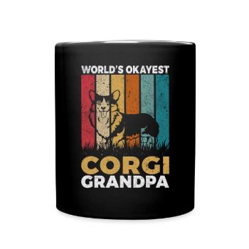 Corgi Gifts for Corgi Lovers - Full Colour Mug - black - Front
