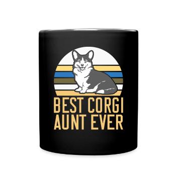 Corgi Gifts for Corgi Lovers - Full Colour Mug - black - Front