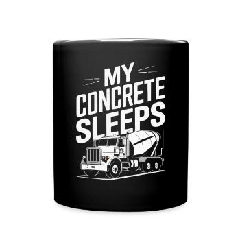 Bétonnière Chauffeur de camion Conduite de camion - Mug uni - noir - Devant