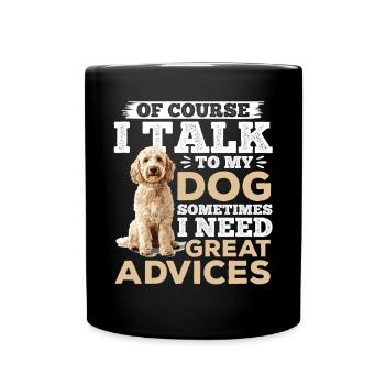 Goldendoodle Dog Owner - Tasse einfarbig - Schwarz - Vorne