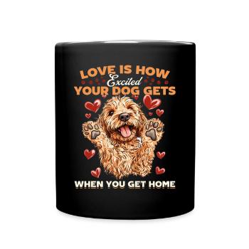 Goldendoodle Dog Owner - Tasse einfarbig - Schwarz - Vorne