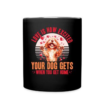 Goldendoodle Dog Owner - Tasse einfarbig - Schwarz - Vorne