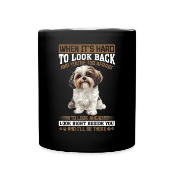 Shih Tzu Dog Owner - Full Colour Mug - black - Front
