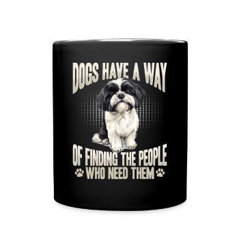 Shih Tzu Dog Owner - Full Colour Mug - black - Front