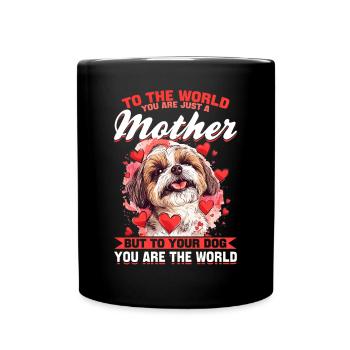 Shih Tzu Dog Owner - Full Colour Mug - black - Front