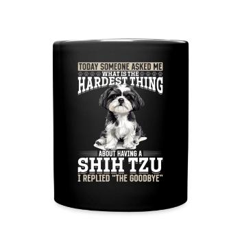 Shih Tzu Dog Owner - Full Colour Mug - black - Front