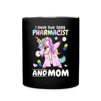 Pharmacienne et mère Pharmacienne Pharmacienne - Mug uni - noir - Devant