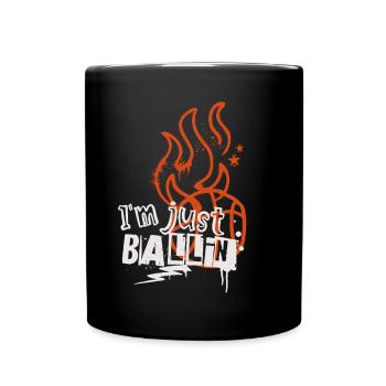 Basket-ball Joueurs de basket-ball - Mug uni - noir - Devant