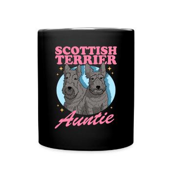 Scottish Terrier tante chien amoureux cadeau - Mug uni - noir - Devant