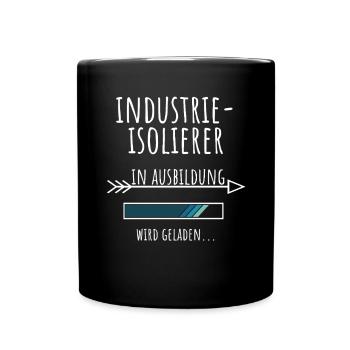 Industrie Isolierer Ausbildung Beruf Geschenk - Tasse einfarbig - Schwarz - Vorne