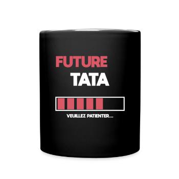 future auntie gift aunt - Full Colour Mug - black - Front