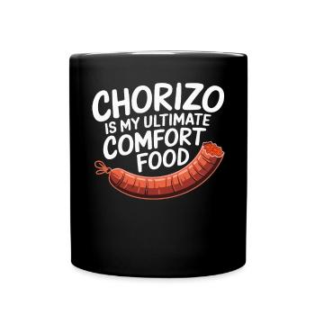 Chorizo Cuisine mexicaine Cuisine mexicaine Foodie Saucisse - Mug uni - noir - Devant