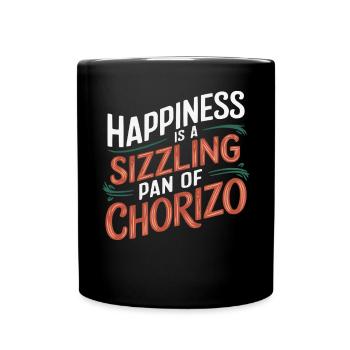 Chorizo Cuisine mexicaine Cuisine mexicaine Foodie Saucisse - Mug uni - noir - Devant