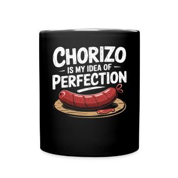 Chorizo Cuisine mexicaine Cuisine mexicaine Foodie Saucisse - Mug uni - noir - Devant
